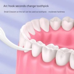 50 Egyedi csomagolású fogselyem, hordozható dobozos fogselyem Hordozható tok tisztítása a fogak között Eldobható polimer finom c