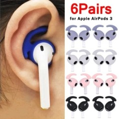 6/1 pár szilikon füldugó Apple Airpodshoz 3 Elveszett füldugó Ultravékony fülhallgató füldugó az AirPods3 védősapkához