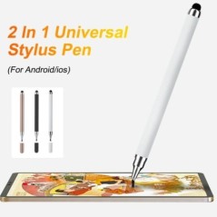 Univerzális 2 az 1-ben Stylus Pen iOS Android Touch Pen Rajz kapacitív ceruza iPadhez Samsung Xiaomi Tablet Okostelefon