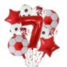 11 db hélium fólia globos futball lufi születésnapi parti dekoráció gyerekeknek fiú 30 hüvelykes zöld szám labdás futball parti 