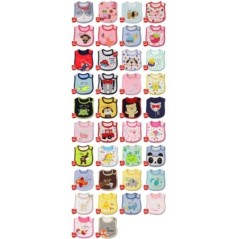 [Littles&Bloomz] Baby Girl Boy Feeding Bibs Waterproof Apron Cartoon Towel Kids Toddler Dinner baberos Bandanas Burp Cloths