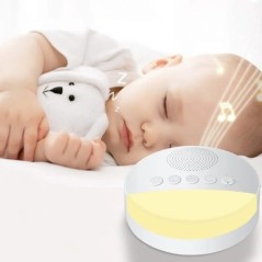 Baby White Noise Machine Kids Sleep Sound Player Night Light Timer Noise Player USB újratölthető időzített kikapcsolás alvó gép