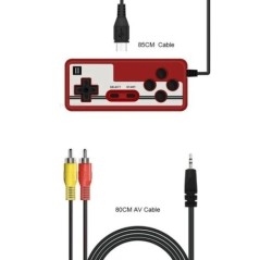 Hordozható Retro Mini Videojáték-konzol 8 bites kézi játéklejátszó Beépített 500 játék AV Out játékkonzol Gameboy videojuego