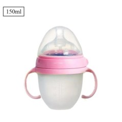 Cumisüveg szilikon fogantyúval Cumisüveg fotózási kellékek 0-36 hónapos korig 150ml 240ml Baby Fiúk és Lányok