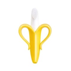 Banana Shape Safe Toddle Teether baba szilikon oktató fogkefe BPA mentes banán fogászati gyűrű szilikon rágó fogápoló fogak