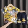 2db/szett Mickey Baby Nyári Ruhák Gyermek tréningruha Rövid ujjú Öltöny Lányok Fiúk Póló + Rövidnadrágok Outfitek Disney 1-4 Kor