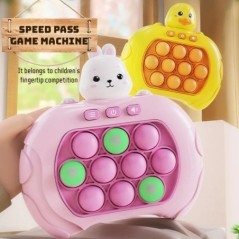 Pop Light Fidget Game Quick Push Bubble Game Handle Games Fiúk és lányok Stresszoldó játékok LED-es játékgéppel Stresszoldó játé