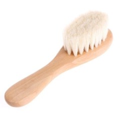 Baby Care H fa nyelű kecske H kefe Baby Hbrush újszülött fésű fejmasszírozóhoz Babazuhanyhoz Pure Natur