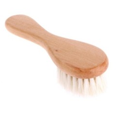 Baby Care H fa nyelű kecske H kefe Baby Hbrush újszülött fésű fejmasszírozóhoz Babazuhanyhoz Pure Natur