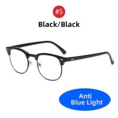 VIVIBEE Vintage Anti Blue Fényblokkoló Szemüvegek Férfi Négyzet Ray Filter Női Játék szemüvegek Fekete keretek Számítógépes szem