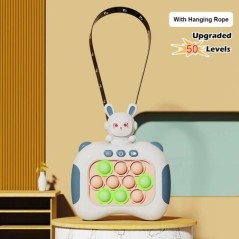 Quick Push Game Elektronikus Pop Light Fidget játékok gyerekeknek Felnőtt stresszoldó Érzékszervi játékok Fiúknak és lányoknak S