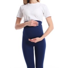 Új terhességi magas derekú leggings Skinny kismama ruhák terhes nőknek Belly Support Kötött Leggins Body Shaper nadrág