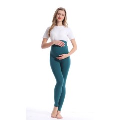 Új terhességi magas derekú leggings Skinny kismama ruhák terhes nőknek Belly Support Kötött Leggins Body Shaper nadrág