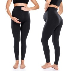 Új terhességi magas derekú leggings Skinny kismama ruhák terhes nőknek Belly Support Kötött Leggins Body Shaper nadrág