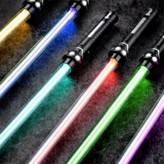 Új RGB fénykard lézerkard játékok fénykard 7 színváltoztatás gyerekeknek hangfontok Force FX FOC Blaster játékok Jedi lézerkard 