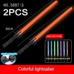 Új RGB fénykard lézerkard játékok fénykard 7 színváltoztatás gyerekeknek hangfontok Force FX FOC Blaster játékok Jedi lézerkard 