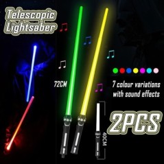 Új RGB fénykard lézerkard játékok fénykard 7 színváltoztatás gyerekeknek hangfontok Force FX FOC Blaster játékok Jedi lézerkard 