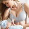 Kismama szoptatós melltartó Terhes nők Anya Mama Nyitott melltartó Pamut Huzalmentes Alsó Fehérnemű Szoptatás Szoptató Bralette