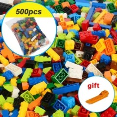 Hot 1000 Pieces Építőelemek Városi Barkácsolás Kreatív Tégla Tömeges Modellfigurák Oktatási Gyerekjátékok Minden márkával kompat