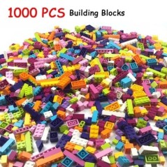 Hot 1000 Pieces Építőelemek Városi Barkácsolás Kreatív Tégla Tömeges Modellfigurák Oktatási Gyerekjátékok Minden márkával kompat