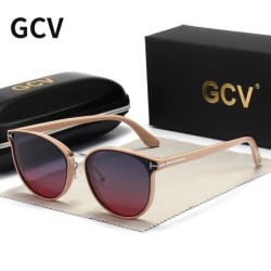 2021 GCV Polarized Lady Napszemüveg Macskaszem Divat Napszemüveg Luxus Női Márka Ultralight Frame Tourism Party Leisu