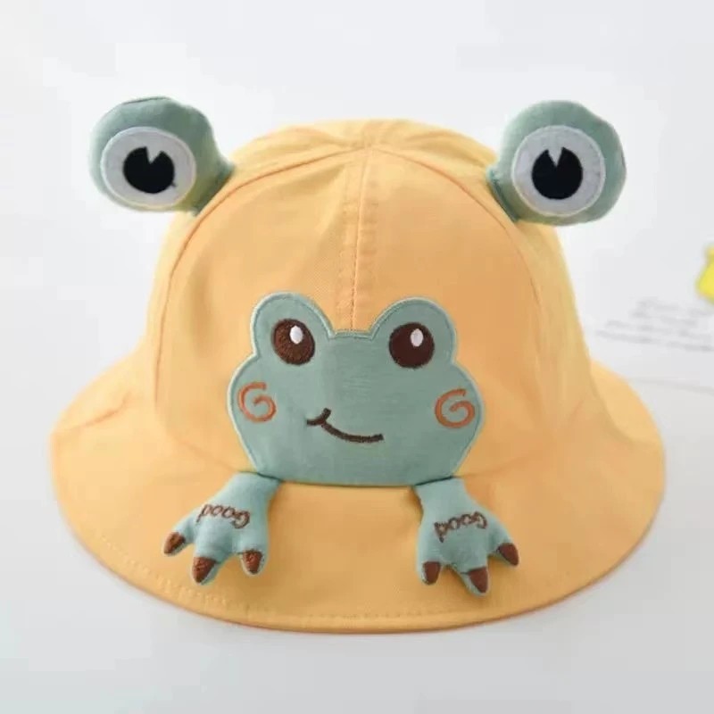 Baby Bucket Hat 2023 Új gyerekeknek tavaszi szabadtéri fiúknak lányoknak napfénysapka nyári aranyos korbács tipegő gyerek halász