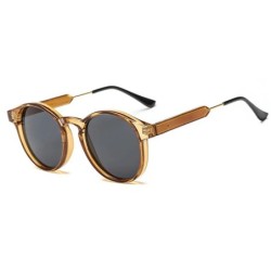 Retro Kerek napszemüvegek Női Férfi Márka Design Átlátszó Női Napszemüvegek Férfi Oculos De Sol Feminino Lunette Soleil UV400