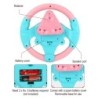Gyerekek elektromos szimulációs kormánykerék játékok Ajándékok Könnyű hangok Zenés babakocsi vezetést szimulál énekes játék gyer