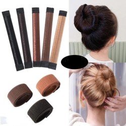 Lady Girl Hajkiegészítők Édes francia ételekből készült hajpánt Ball Twist Magic DIY eszköz kontykészítő szintetikus fánk bimbós