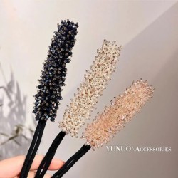 Női Easy Hair Bun Maker Virágos kristály Fánk Updo Hair Stick DIY Tányér Haj Hajlítható Hajpánt Chignon Hajkiegészítők Ajándék