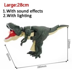 Dinoszaurusz Zazaza Gyermek kézi prés automata lengő harapás szimulációs modell Tyrannosaurus Rex dinoszaurusz játékok gyerekekn