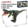 Dekompressziós dinoszaurusz játék gyerekeknek Kreatív, kézi működtetésű teleszkópos rugós hinta Dinosaur Fidget játékok Karácson