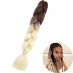 24" Synthetic Yaki Braids Hair kanekalon Ombre Braiding Hair Jumbo Braid Hair Extension For Women Hundreds of colors DIY Hair