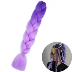 24" Synthetic Yaki Braids Hair kanekalon Ombre Braiding Hair Jumbo Braid Hair Extension For Women Hundreds of colors DIY Hair