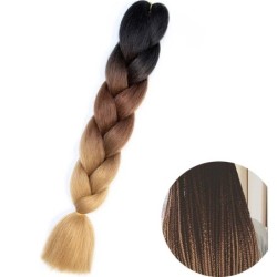 24" Synthetic Yaki Braids Hair kanekalon Ombre Braiding Hair Jumbo Braid Hair Extension For Women Hundreds of colors DIY Hair