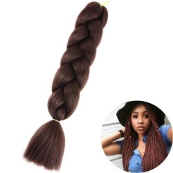 24" Synthetic Yaki Braids Hair kanekalon Ombre Braiding Hair Jumbo Braid Hair Extension For Women Hundreds of colors DIY Hair