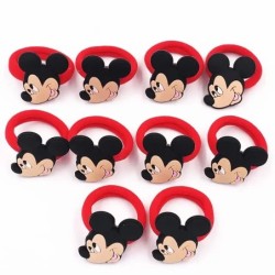 10 DB Mickey Minnie Disney elasztikus haj gumiszalag fejpánt hajkiegészítők lányoknak rajzfilm hajgumi haj masni koreai