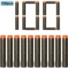 7,2 cm 100 db Nerf Soft Bullets Darts Round Head utántöltő Szivacs Darts Gyerekek Játékfegyver Golyók NERF N-Strike Blasterekhez