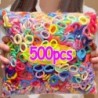 100/500db Színes nejlon elasztikus hajpántok nőknek Nylon Scrunchie nyakkendőkGumiszalag Elasztikus Hajpánt Lány Hajkiegészítők