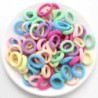 100/500db Színes nejlon elasztikus hajpántok nőknek Nylon Scrunchie nyakkendőkGumiszalag Elasztikus Hajpánt Lány Hajkiegészítők