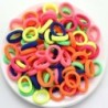 100/500db Színes nejlon elasztikus hajpántok nőknek Nylon Scrunchie nyakkendőkGumiszalag Elasztikus Hajpánt Lány Hajkiegészítők