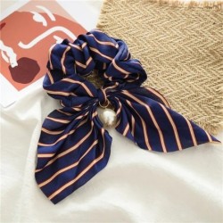 Új Chiffon Bowknot selyem hajcsiszolók női gyöngy lófarok tartó hajkötők Hajkötél gumiszalagok fejfedők hajkiegészítők