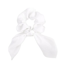 Új Chiffon Bowknot selyem hajcsiszolók női gyöngy lófarok tartó hajkötők Hajkötél gumiszalagok fejfedők hajkiegészítők