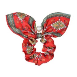 Új Chiffon Bowknot selyem hajcsiszolók női gyöngy lófarok tartó hajkötők Hajkötél gumiszalagok fejfedők hajkiegészítők