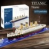 Építőelem összeszerelő játék Titanic óriásfiú lány puzzle tengerjáró hajó modell