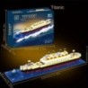 Építőelem összeszerelő játék Titanic óriásfiú lány puzzle tengerjáró hajó modell