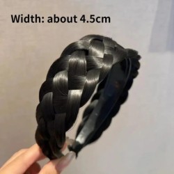 Paróka Fonott fejpántok nőknek Fishbone Wide Twist hajpántok Kézzel készített fejpántok Hajpántok Styling Fejfedők Kiegészítők A