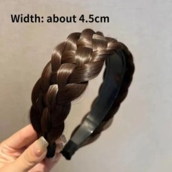 Paróka Fonott fejpántok nőknek Fishbone Wide Twist hajpántok Kézzel készített fejpántok Hajpántok Styling Fejfedők Kiegészítők A