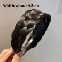 Paróka Fonott fejpántok nőknek Fishbone Wide Twist hajpántok Kézzel készített fejpántok Hajpántok Styling Fejfedők Kiegészítők A