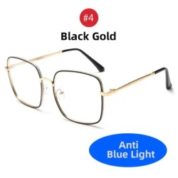 VIVIBEE Női Számítógépes Kék Fényt Blokkoló Szemüvegek Luxus Lady Oversized Square Fashion Anti-Blue Filter UV400 szemüvegek